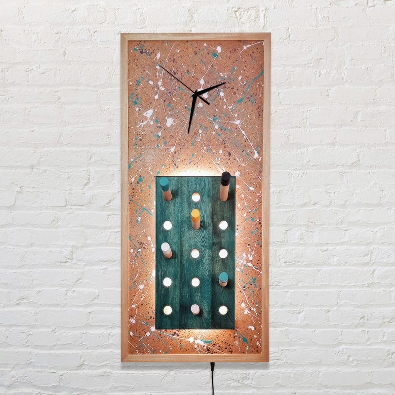 Reloj de pared "Pollock"